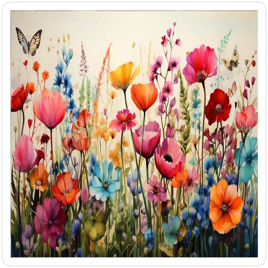 1pcs 5D DIY diamond painting kit, 5D diamond art set, DIY decoration, flowers, butterflies, colorful diamond painting kit with full round diamonds, mosaic, diamond art, DIY art home decor, suitable for Halloween and Christmas.
