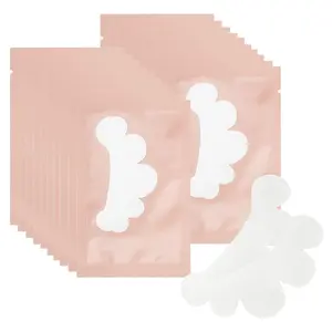 100 Pairs Lint Free Hydrogel Under Eye Gel Pads for Eyelash Extensions, Lash Extension Beauty Mask Patches (Pink)