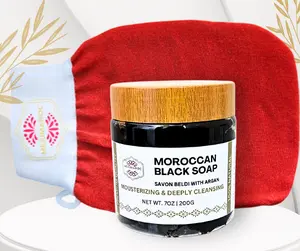 Hammam Kit - Moroccan Black soap and Kessa