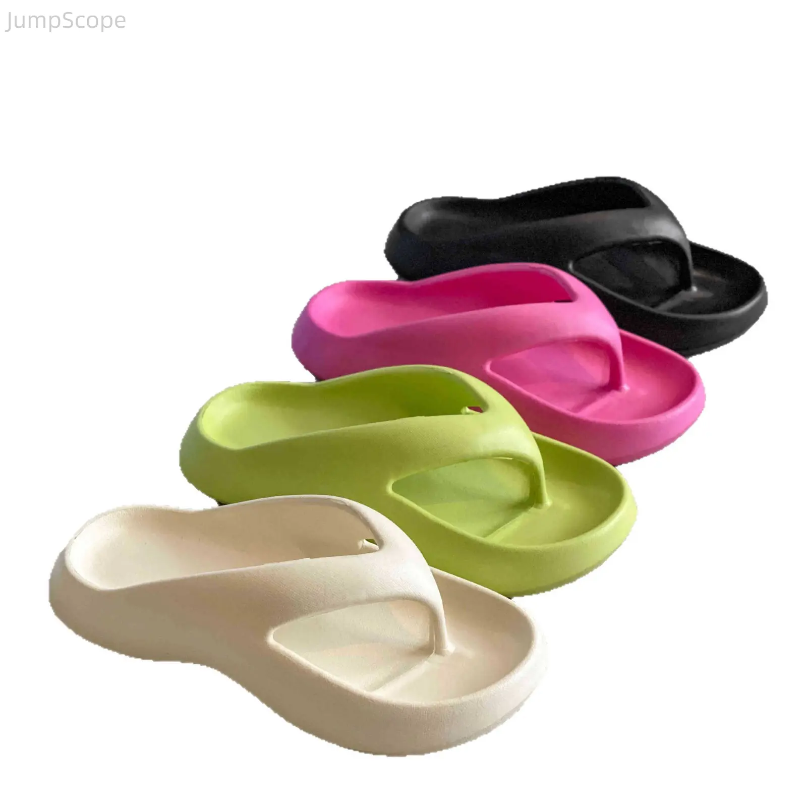 Women's Cloud Cushion Flip Flops, EVA Platform Wedge Sandals with Non-Slip Thick Sole for Summer Outdoor Beach Wear, Flip Flop Slides, Shoe, Trending Sandals, Platform Flip Flops, Slip On