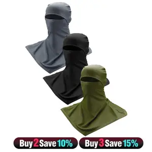 3 Piece Balaclava Face Mask, Sun UV Protection Neck Cover, Breathable Summer Motorcycle Mask for Men Women