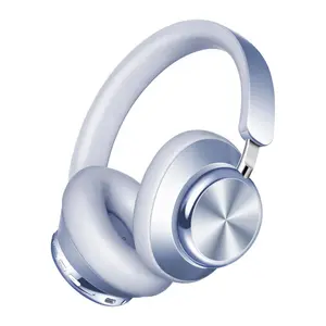 Wentronic Y03 Bluetooth Headphones Wireless Active Noise Cancelling Over Ear Headphones 48 Hours Playtime High Sound Quality 6 EQ Music Mode Headphones with Soft Ear Cushion - Blue