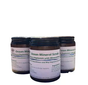 Ocean Mineral Scrub - Gentle Exfoliating Scrub with Pure Ocean Mineral Salt for Smooth Radiant Skin - Enriched with Essential Oils for Natural Renewal