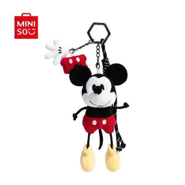 MINISO x Disney Mickey Plush Keychain | Cute Bag Charm for Couple Gifts | TikTok Viral Disneycore Accessory#Summervibes