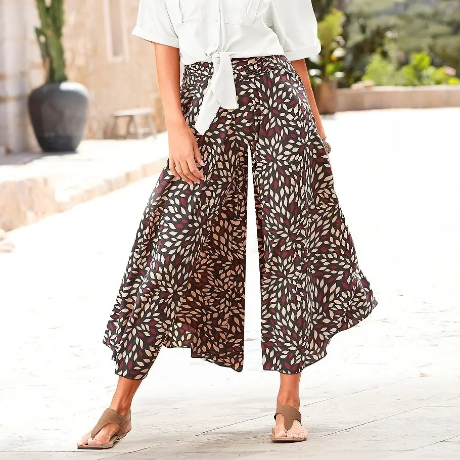 Printed Flowy Culottes