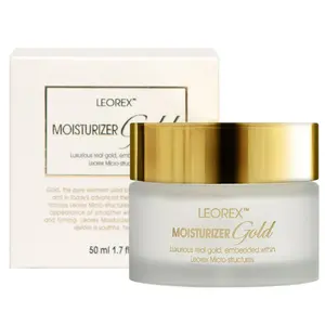 Leorex Face Moisturizer Cream - Gold Edition 50ML for Skin Restoration - Moisturizing, Skincare Rejuvenating Vitamins