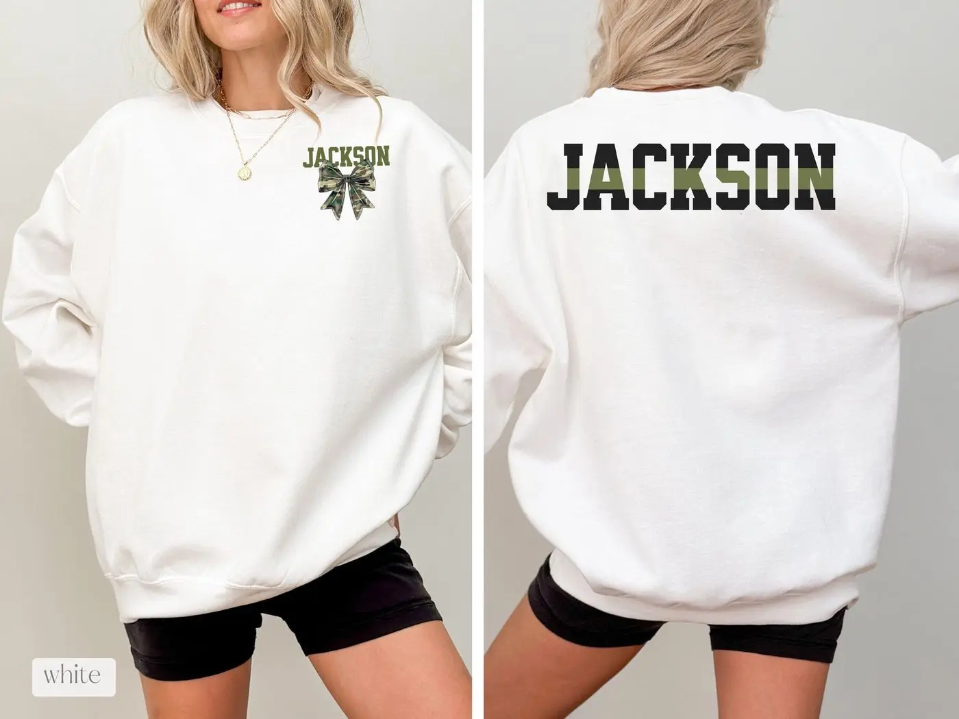 Custom Army Wife Sweatshirt with Name, Personalized Army Solider Family Coquette Tee, Army Girlfriend Gift Proud Military Family Shirt