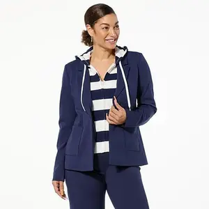TWRHLL by Christie Brinkley Layered Hoodie Blazer