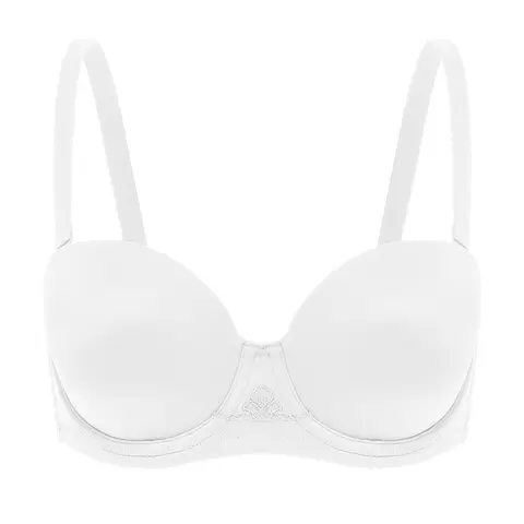 Wingslove Women's Solid Color Detachable Straps Comfort Full Figure Underwire Basic Bra