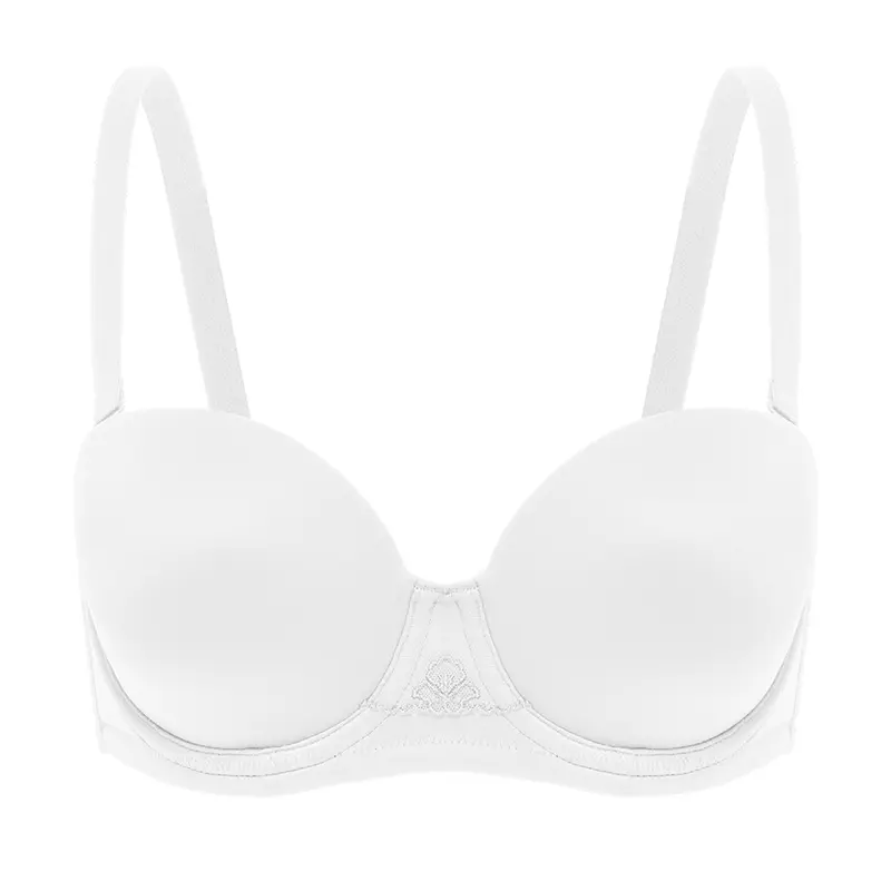 Wingslove Women's Solid Color Detachable Straps Comfort Full Figure Underwire Basic Bra