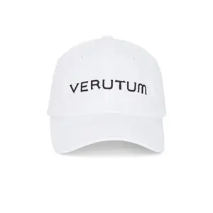 VERUTUM Lettering Cap in White