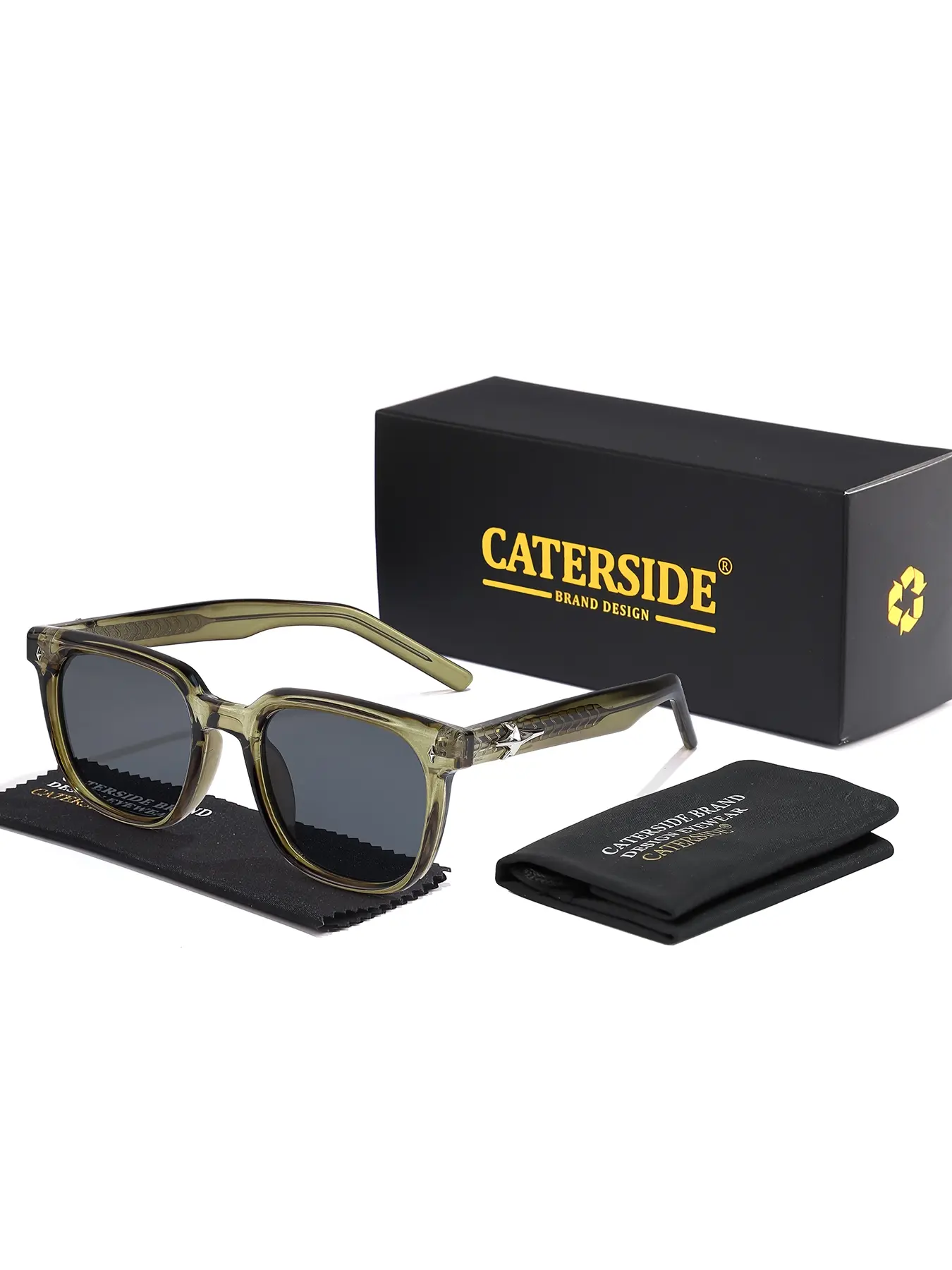 CATERSIDE Unisex Retro Vintage Sun Glasses Uv400 Sunglasses 
