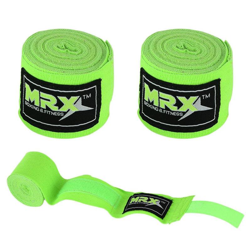 MRX Boxing Hand Wraps 100% Polyester Cotton Multi Colors 180 Inches Length Durable Comfortable Wrist Support for MMA Boxing Muay Thai Kickboxing Training