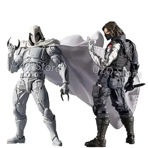 Moon Knight Figure Revoltech AMAZING YAMAGUCHI Avengers Marc Spector Winter Soldier Action Figurine PVC Movable Model Toys Gifts