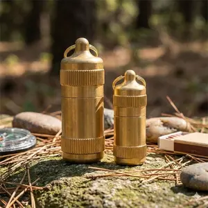 Mini Portable Storage Bottle with Hidden Compartment & Scoop - Compact Secret Safe for Personal Items, Travel, Home Essentials, Multi-Functional Organizer for Everyday Convenience. Lightweight & Discreet Design for Secure Storage.