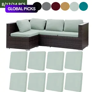 4/8/12/14 Piece Set High Elasticity Outdoor Sofa Cushion Covers, Soft Washable, All-Seasons, Fashionable and Durable