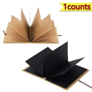 Premium Scrapbook Album Set, DIY Photo Album, Expandable Folding Adventure Book, Leather Paper Photo Collection, Perfect Gift for Christmas & Holidays, Scrapbook Page