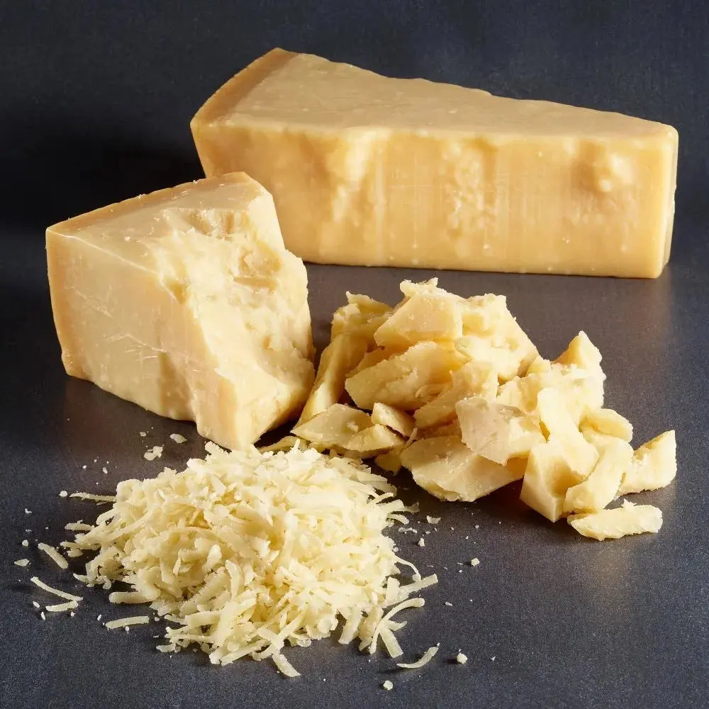 Authentic Parmigiano Reggiano Cheese DOP | Aged 24+ Months | 2 Lb (32 oz) Wedge | Imported from Italy