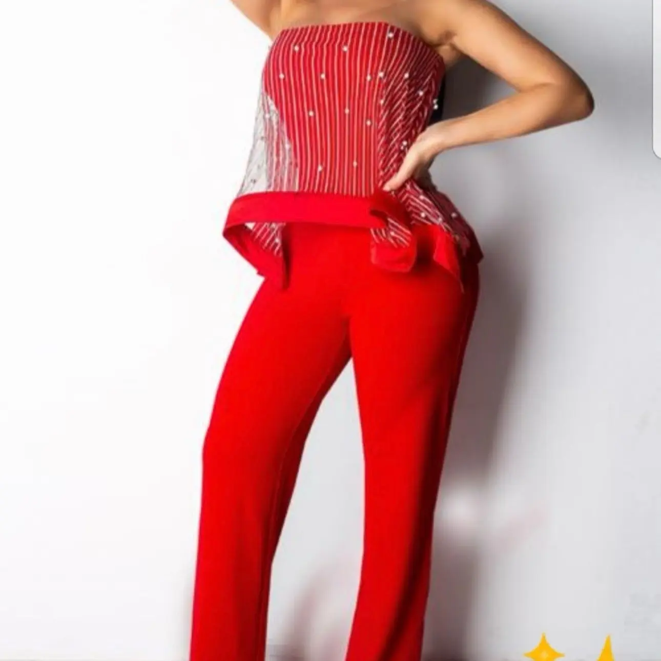 Spicy red jumpsuit