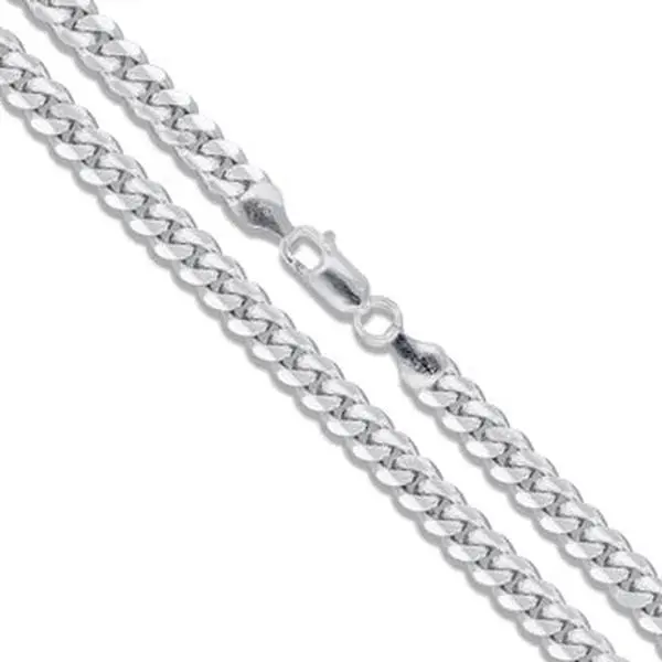 Miami Cuban Link Chain - 4.2mm - 925 Sterling Silver - 22"