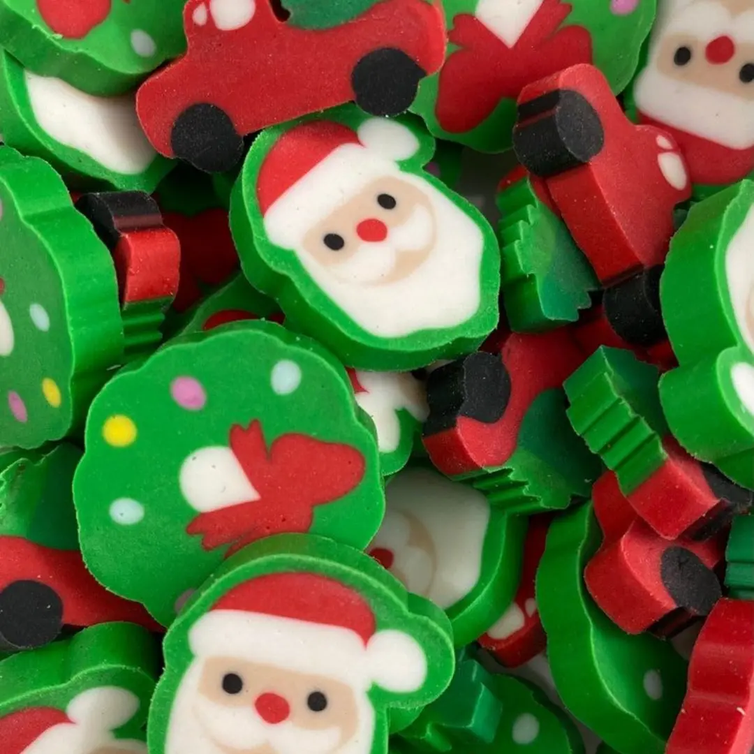 Christmas Mini Erasers | Mini Erasers Co.