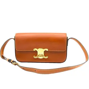 Pre-owned Celine CALFSKIN Shoulder Bags TRIOMPHE SHOULDER BAG