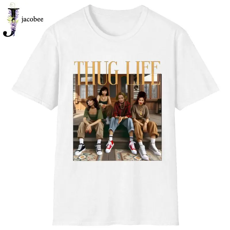 Thug Life Mom T-Shirt, Retro 90s Sitcom Style Shirt, Funny Cool Mom Life Tee, Vintage Mama Vibes, Perfect Gift for Mother’s Day Comfort Cotton