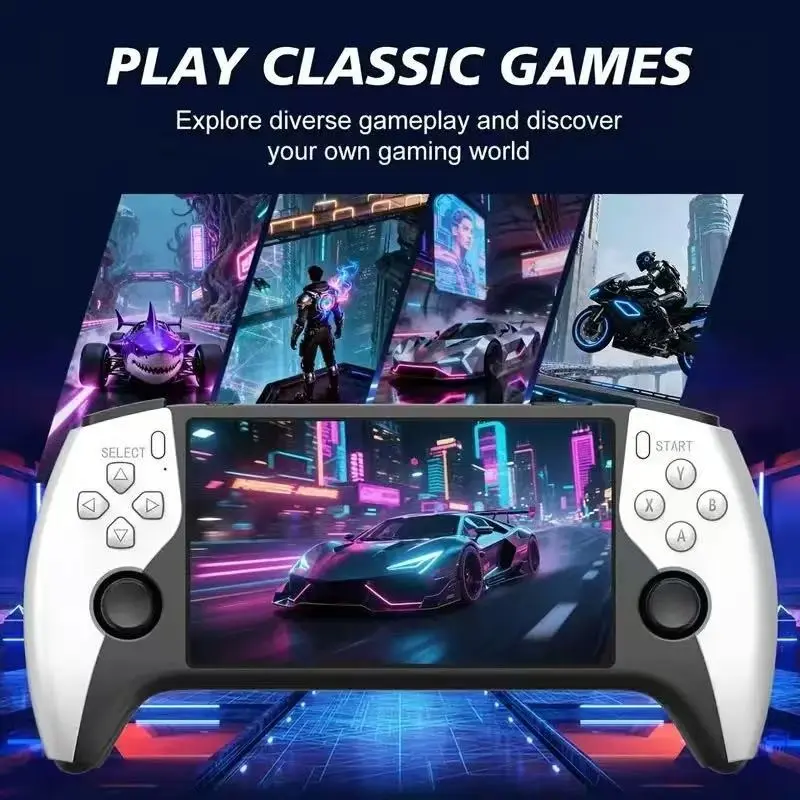 2026 New Sf3500 Upgrade Handheld Games Console, Portable Gaming Host, 5-Inch IPS Full HD Screen, 3000mah Long Battery Life, Ideal for Gamers, Gaming Consoles