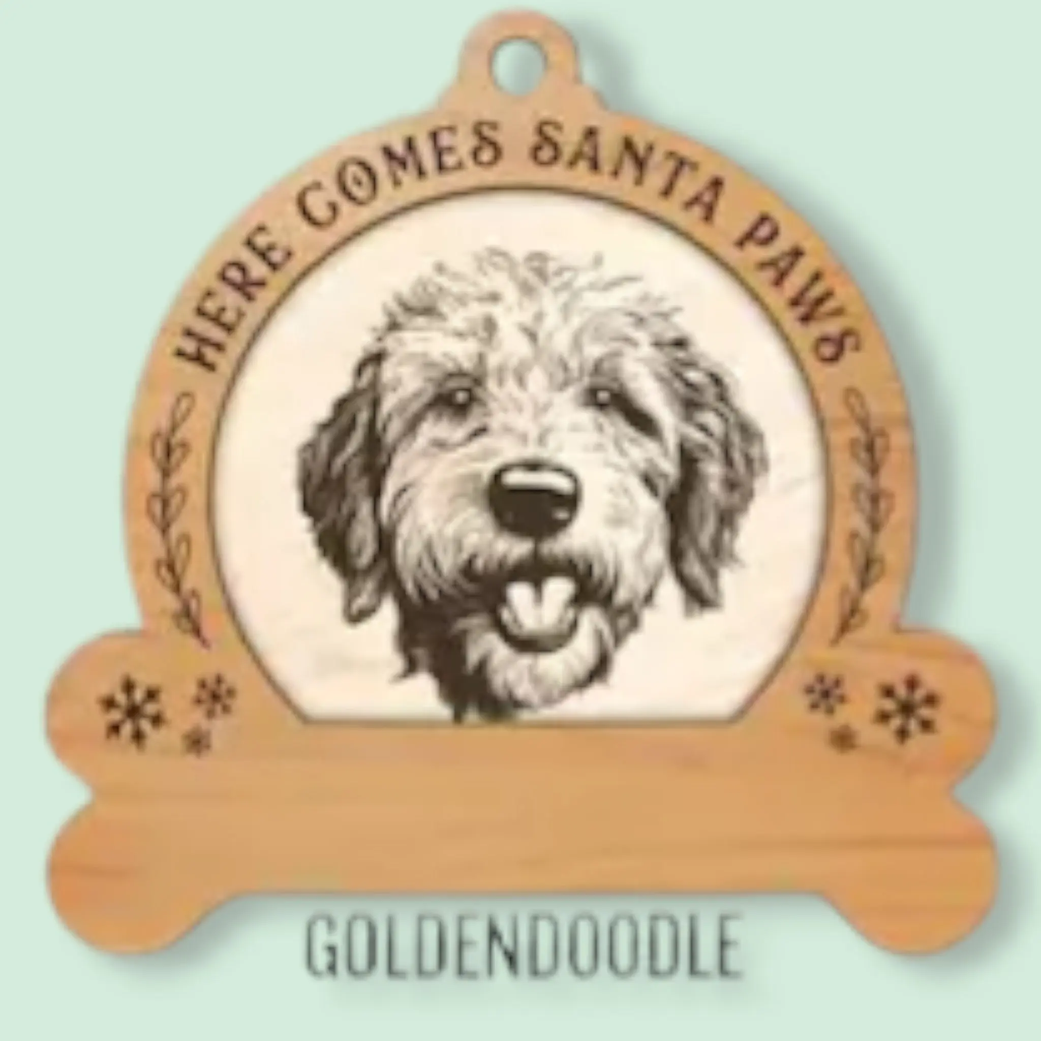 Goldendoodle Personalized Funny Ornament