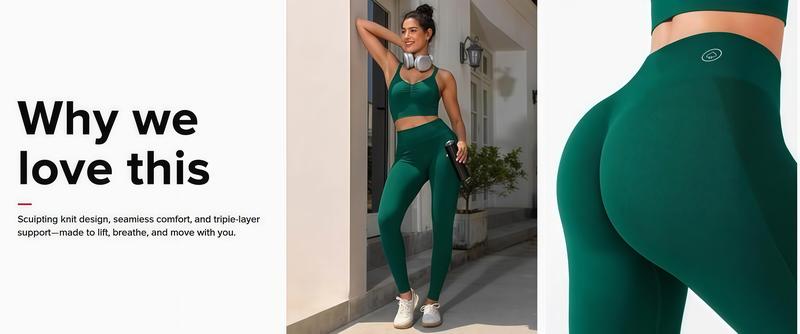 High-Waisted Yoga Pants for Women - Seamless Tummy Control fall Outfits& Butt Lifting Workout Leggings #Parati #GymWorkout #TikTokMadeMeBuyIt #outdoorfun#warmupforholiday#tiktokmademebuyit-1