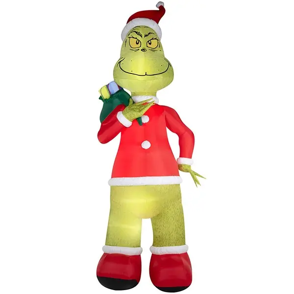 Inflatable Colossal Santa Grinch Decoration Inflatable Colossal Santa Grinch Decoration