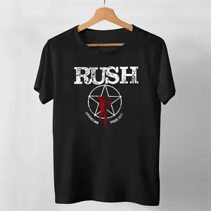 Rush Merch American Tour 1977 Tour T Shirt, Hoodie, Sweater, Long Sleeve, Sweatshirt Black Gift ideas