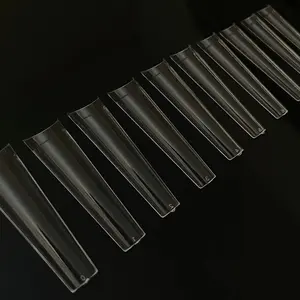 XXL NON C-CURVE NAIL TIPS | COFFIN