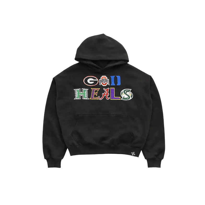 'GOD HEALS' COLLEGE HOODIE