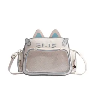 SleekHush Y2K Cool Ita Backpack  Mechanical Cat Design 2026 Trendy Bag