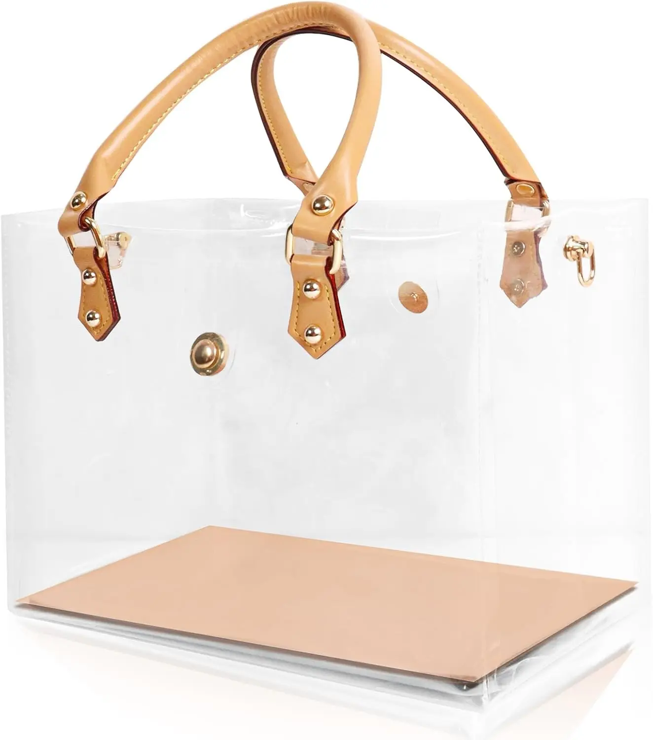 Clear TPU DIY Tote Bag Handbag Making Kit-Luxury Paper Bag Purse Making Kit Birthday Holiday Gift Bag