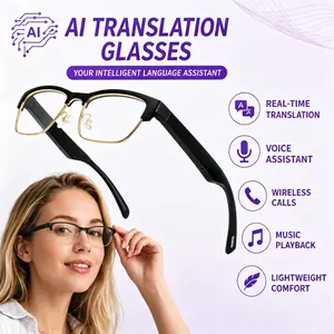 PLEIVO Classic Smart Wireless Glasses – AI Audio, Real-Time Translation, App-Enabled WhatsApp/Messenger Voice Calls, Meeting Voice Recorder with Auto Transcription, Photochromic UV/Blue Light Protection, 1-Year US Replacement Warranty, Bluetooth Wearable,
