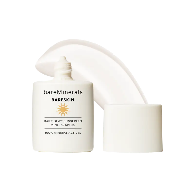bareMinerals Bareskin Daily Dewy Sunscreen Mineral SPF 30 - Hydrates, Protects, Radiant Skin for Everyday Wear