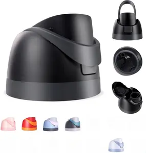 Owala Replacement Lid for Freesip 16oz 24oz 32oz 40oz, BPA-Free Leakproof One Button Water Bottle Top, Compatible with Stainless Steel & Tritan Bottles, Black