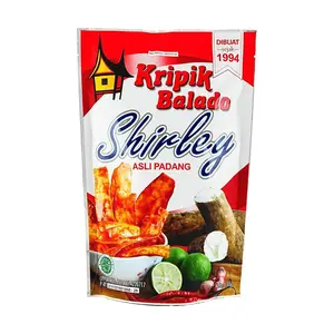 SHIRLEY Spicy Cassava Chips 150g - Crunchy Indonesian Snack