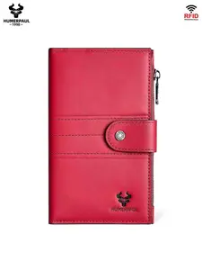 Women's Long Wallet Pure Color Casual Large Capacity Multi-Functional Coin Purse Multiple Card Slots Zipper Bag Easy Carry Stylish Wallet Fashionable Wallet Rfid Wallet Wallets Women Hu109