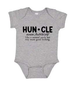 Huncle /noun/ Onesie, Funny Newborn Cotton Baby Clothes, Funny Baby Bodysuit