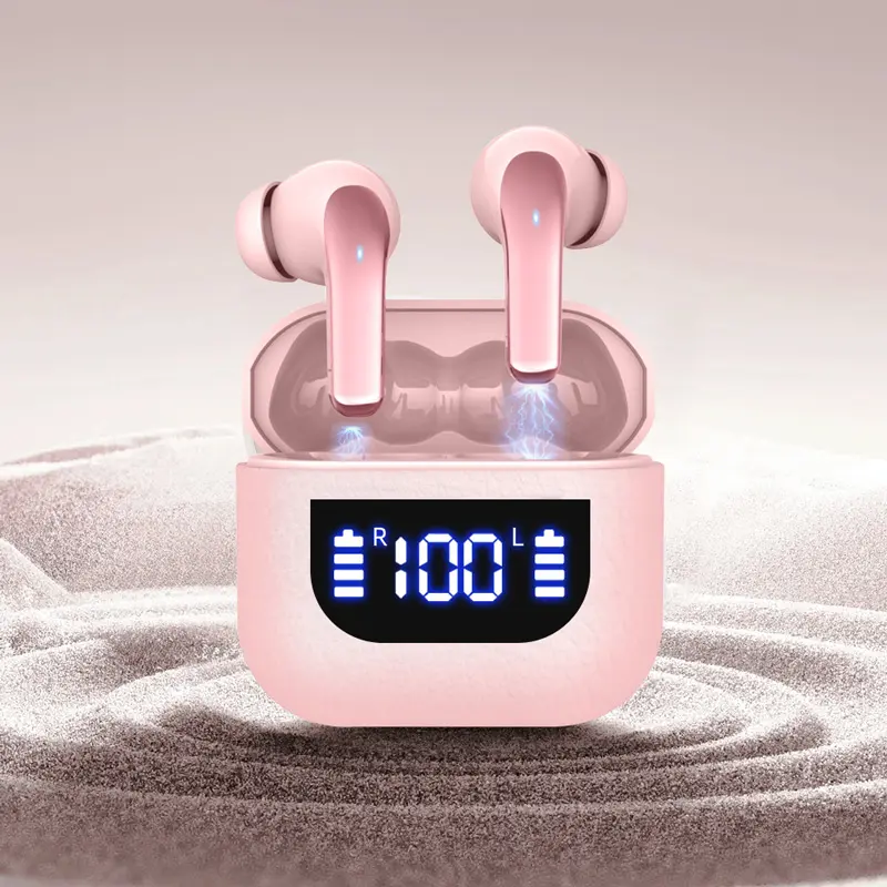 Bluetooth 5.3 Wireless Earbuds - LED Digital Power Display In-Ear Earphones, 30+ Hours Playtime, Quick Charge, Smart Touch Control, Compact Portable Headphones for Music & Daily Use
