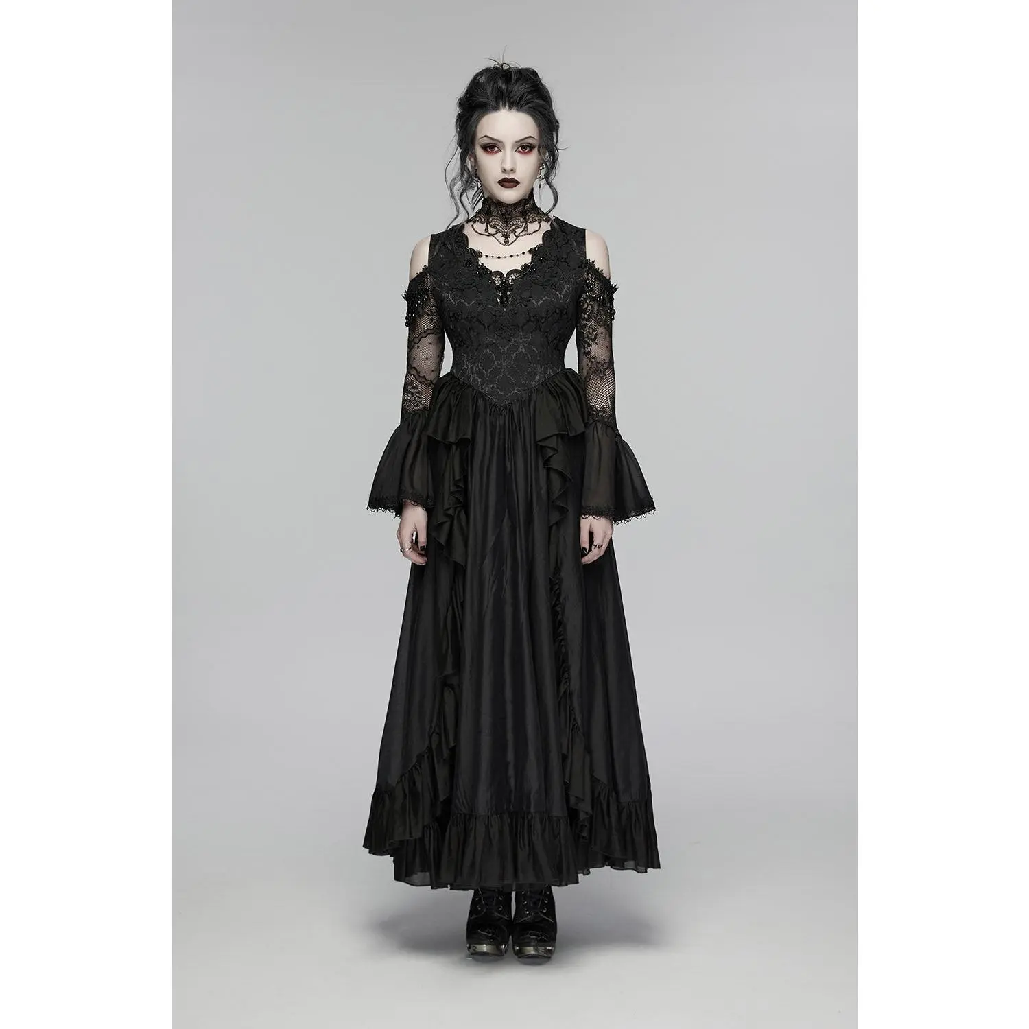 Vampire Bride Lace Gothic Gown