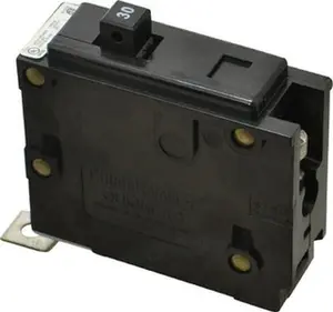 Eaton Cutler-Hammer 30 Amp, 120/240 VAC, 24 VDC, 48 VDC, 80 VDC, 1 Pole, Bolt On Miniature Circuit Breaker Thermal Magnetic Trip, 14-4 AWG, 2-3/8 Inch Deep x 2-15/16 Inch High x 1 Inch Wide BAB1030