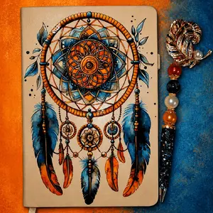 Notebook and LARGE pen extension WITH TOPPER (LIVE CLAIM ONLY PLEASE)