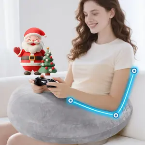 Gaming Pillow Arm Support Pillow for Bed & Sofa: Ergonomic U-Shaped Lap Pillow with Elbow Rest for Adults & Kids - Reduces Arm Pain & Fatigue During Gaming, Reading, Working & Crocheting