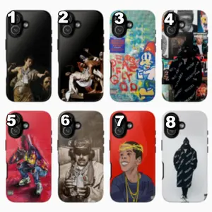 8 Styles W3stside G.unn Vintage Rap Portrait Phonecase, Retro Street Photography Style, Compatible with iPhone 17 16 15 14 13 12 11 X XR & Samsung S22 S23 S24 S25, Gift for Fans, Trending 26 7