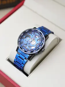 Men's Mechanical Watch with Fashionable Alloy Dial, Stylish and Casual Timepiece, Perfect Gift for Any Occasion