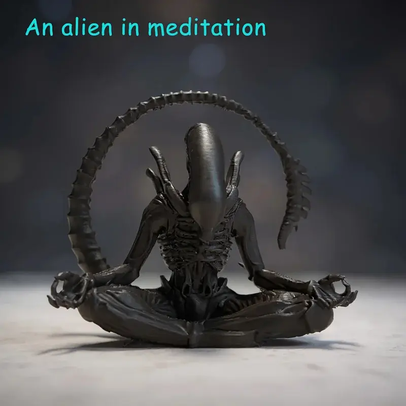 Alien-themed decorative items for meditation, creatively designed to create a personalized atmosphere, suitable for collection